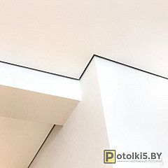 Натяжной потолок с теневым профилем 19
