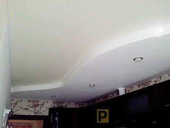 Сатиновый натяжной потолок в кухню или ванную