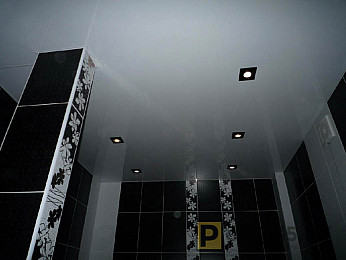 Натяжной потолок в ванную 47