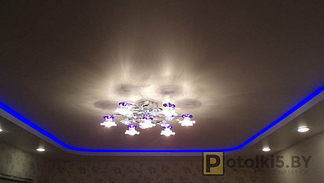 Парящий потолок с подсветкой ночником