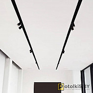 Натяжной потолок с трековыми светильниками 5