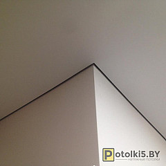 Натяжной потолок с теневым профилем 1