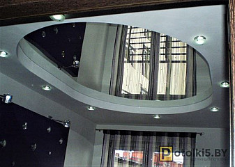 Зеркальный натяжной потолок 18
