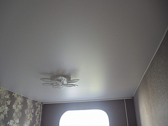Тканевый потолок (цвет: белый, материал: ткань)