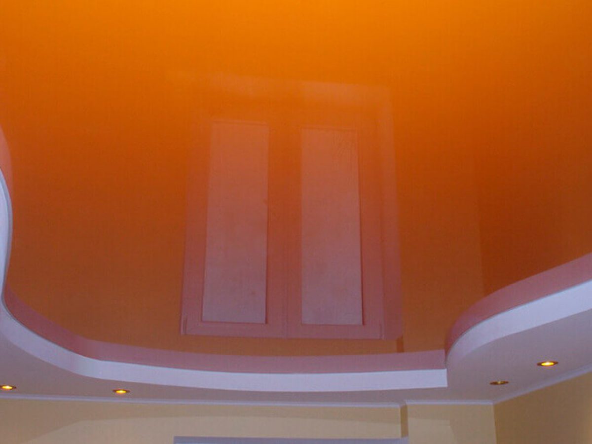Оранжевый Потолок Фото