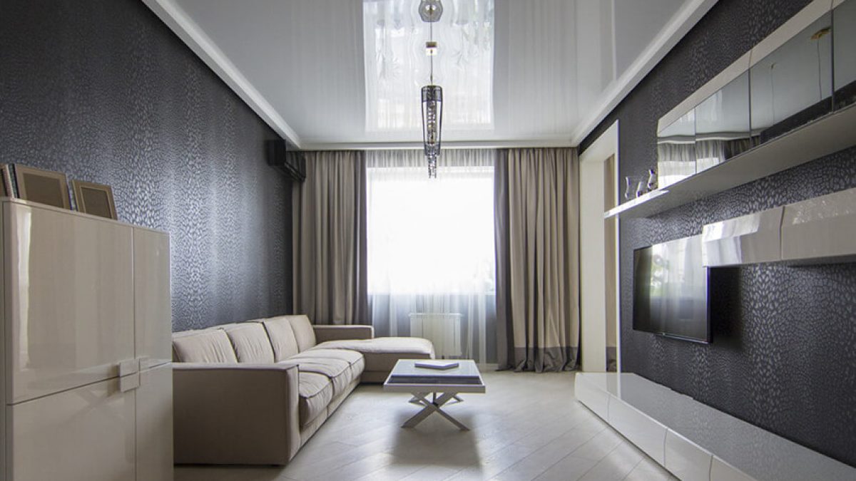 Натяжные потолки в гостиной: 35 фото идей дизайна в интерьере | kormstroytorg.ru