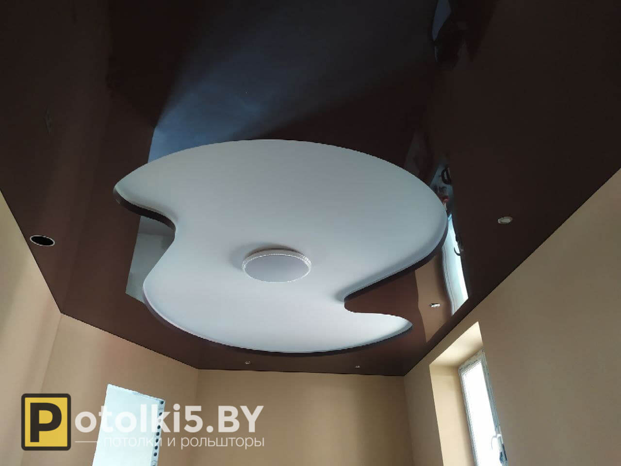 Готовые решения - Двухуровневый натяжной потолок с подсветкой